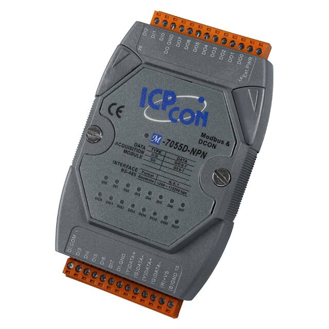M-7055D-NPN ICP DAS USA INC  Controllers - PLC Modules